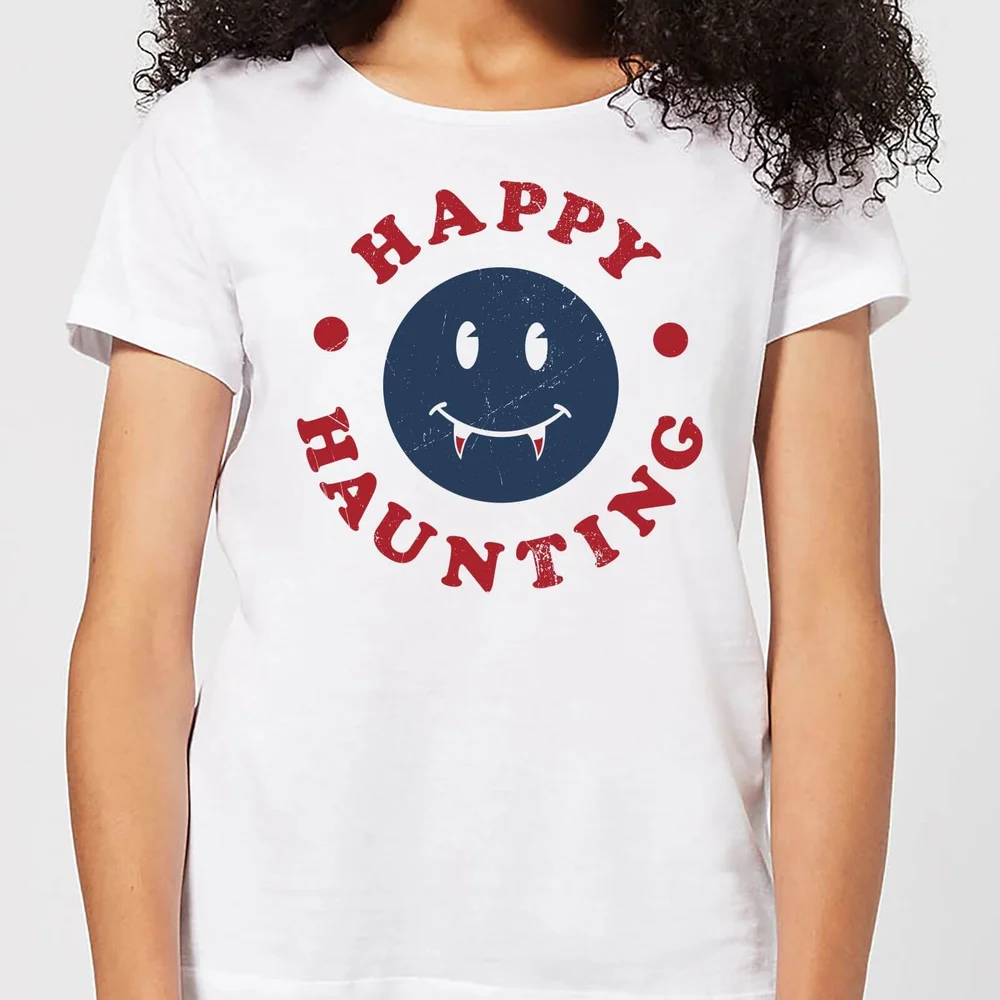 Happy Haunting Fang Women's T-Shirt - White - S - Weiß Bild 1
