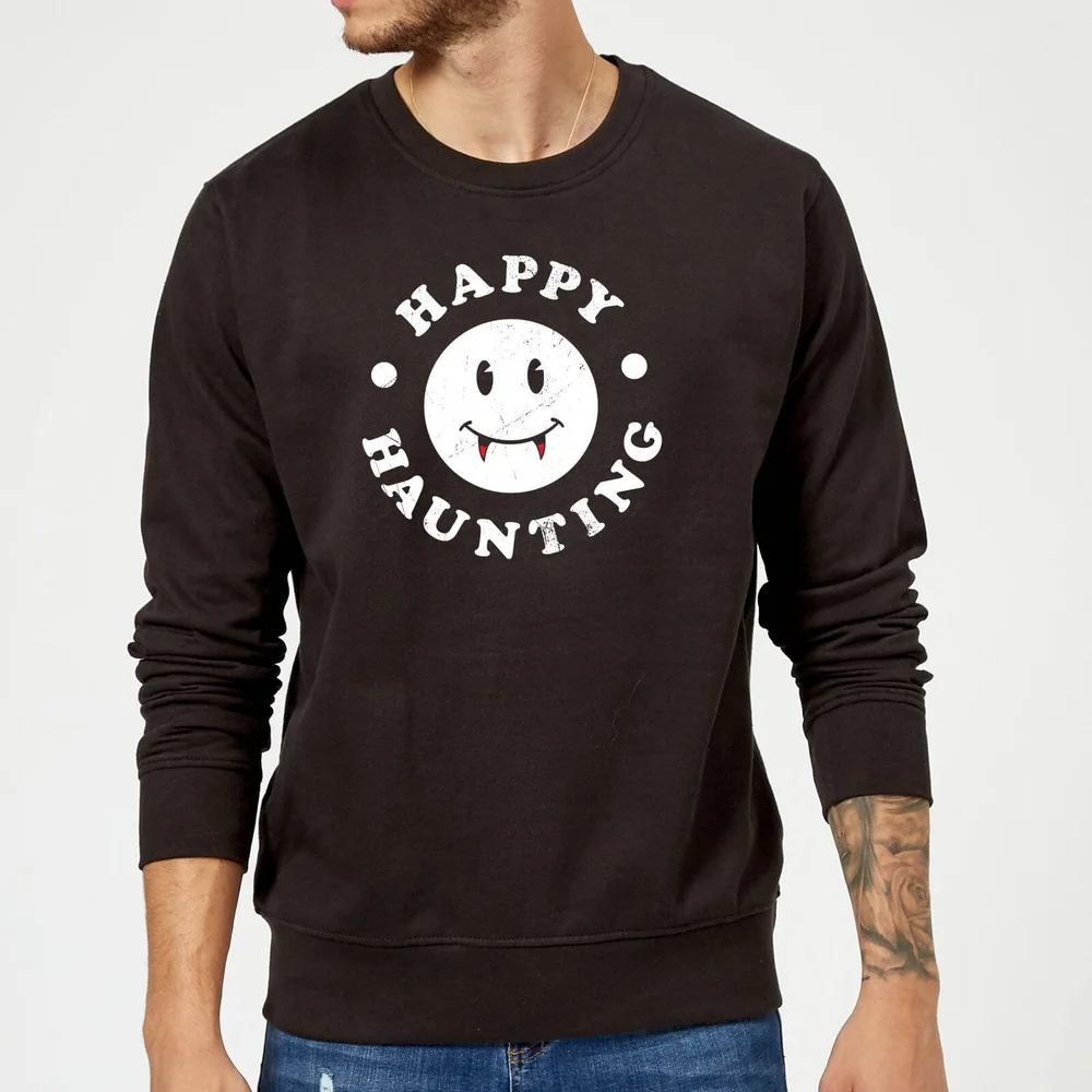 Happy Haunting Sweatshirt - Black - S - Schwarz Bild 1