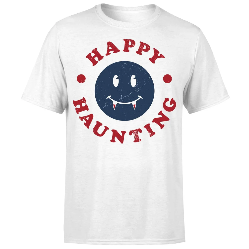 Happy Haunting Fang T-Shirt - White - S - Weiß Bild 1