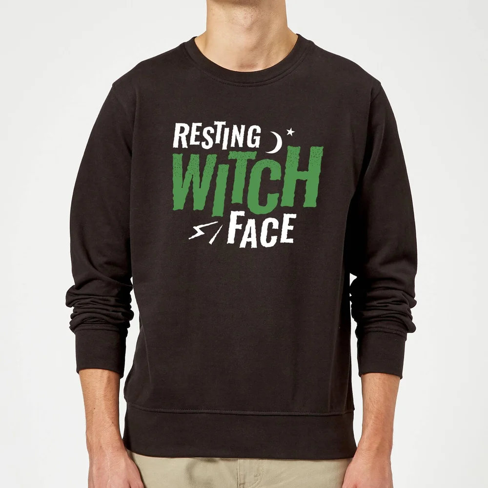 Resting Witch Face Sweatshirt - Black - S - Schwarz Bild 1