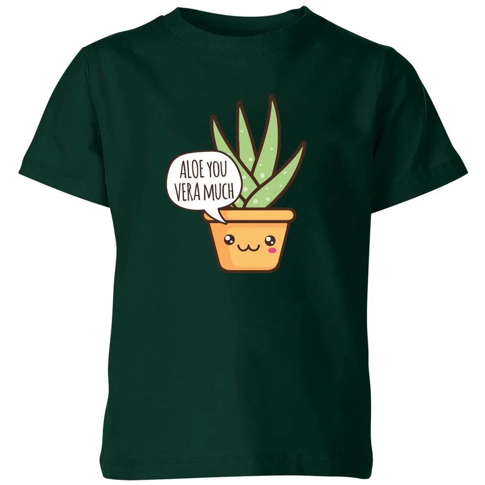 My Little Rascal Aloe You Vera Much Kids' T-Shirt - Forest Green - 3-4 Jahre - Waldgrün Bild 1