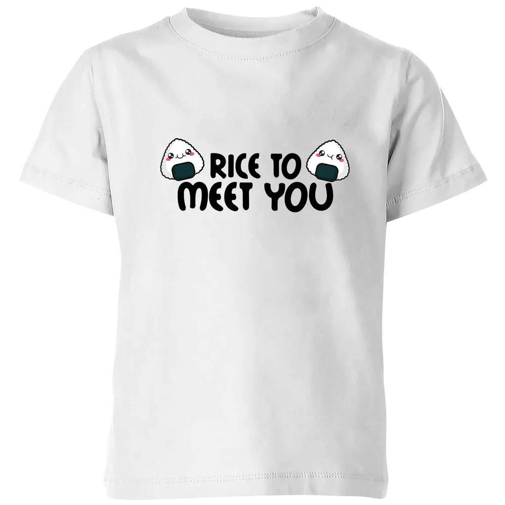 My Little Rascal Rice To Meet You Kids' T-Shirt - White - 3-4 Jahre - Weiß Bild 1