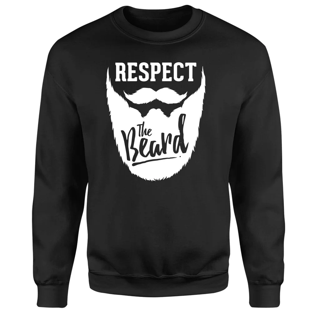 Respect the Beard Sweatshirt - Black - S - Schwarz Bild 1