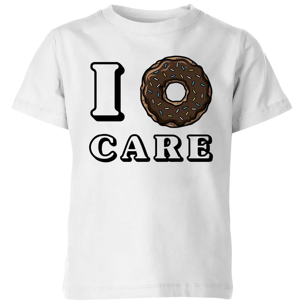 I Donut Care Kids T-Shirt - White - 5-6 Jahre - Weiß Bild 1