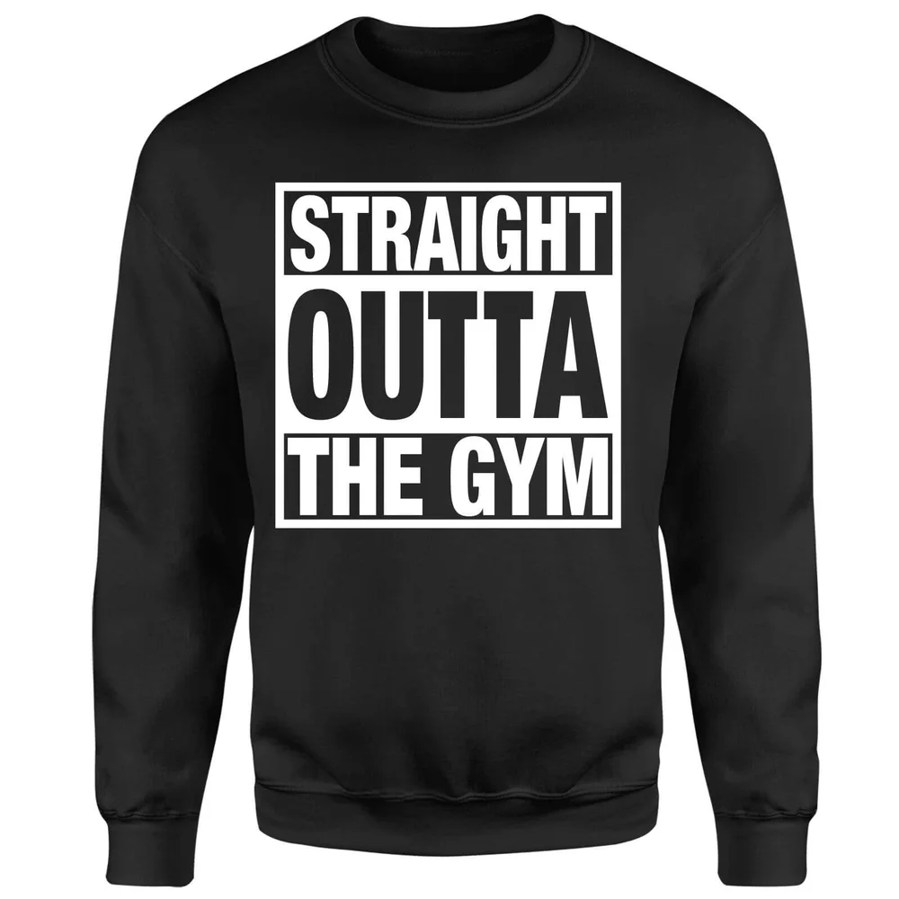 Straight Outta the Gym Sweatshirt - Black - S - Schwarz Bild 1