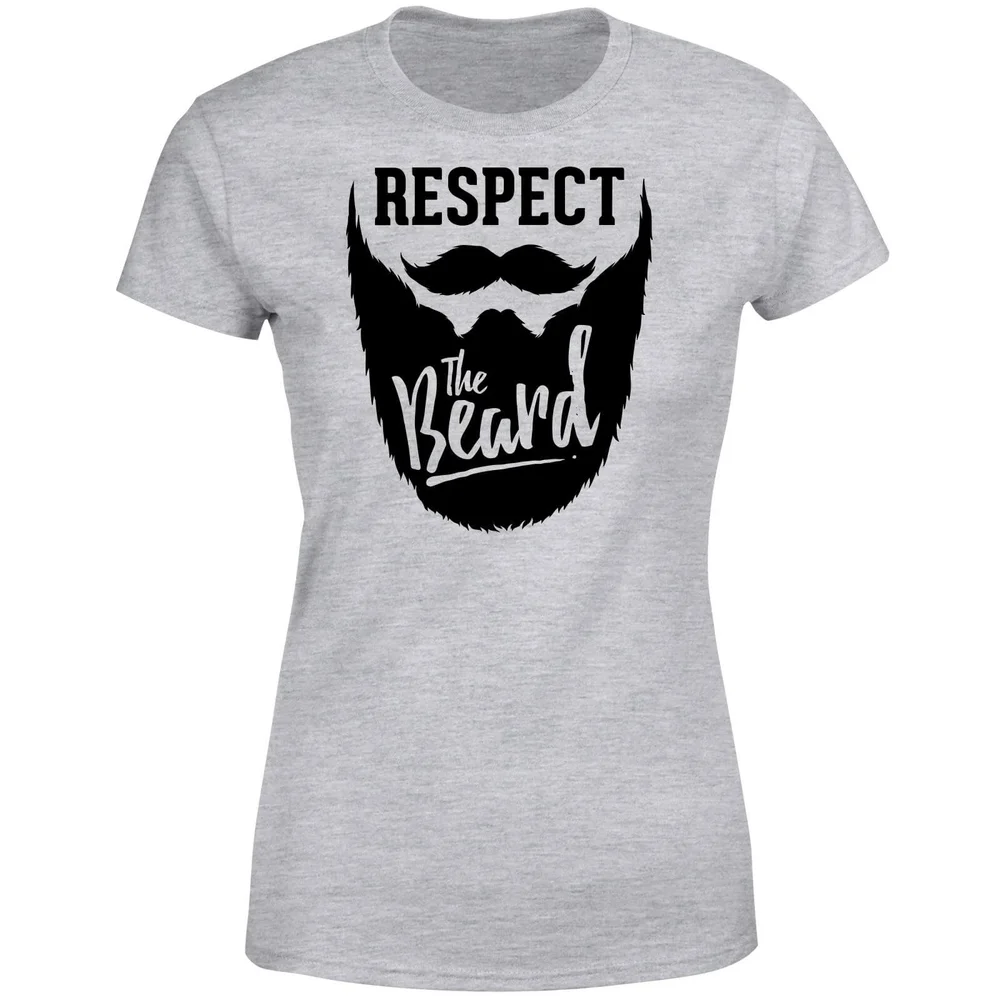 Respect the Beard Women's T-Shirt - Grey - S - Grau Bild 1