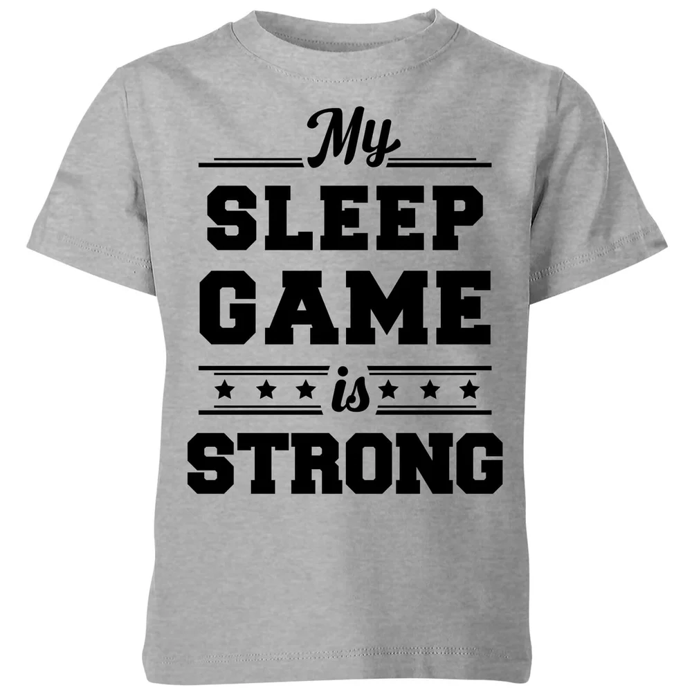My Little Rascal My Sleep Game is Strong Kids' T-Shirt - Grey - 5-6 Jahre - Grau Bild 1