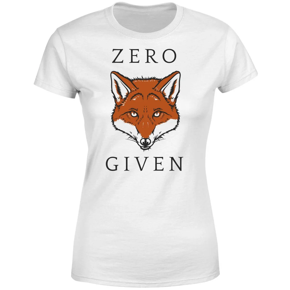 Zero Fox Given Women's T-Shirt - White - S - Weiß Bild 1