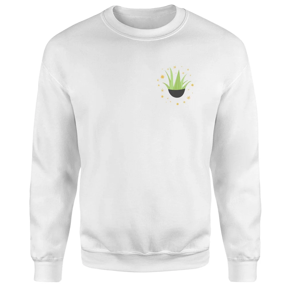 Aloe Vera Sweatshirt - White - S - Weiß Bild 1