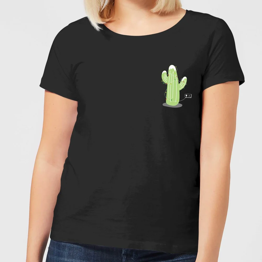 Cactus Fairy Lights Women's T-Shirt - Black - 3XL Bild 1
