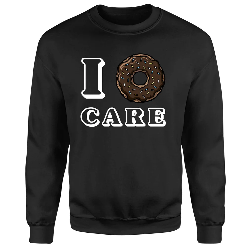I Donut Care Sweatshirt - Black - S - Schwarz Bild 1
