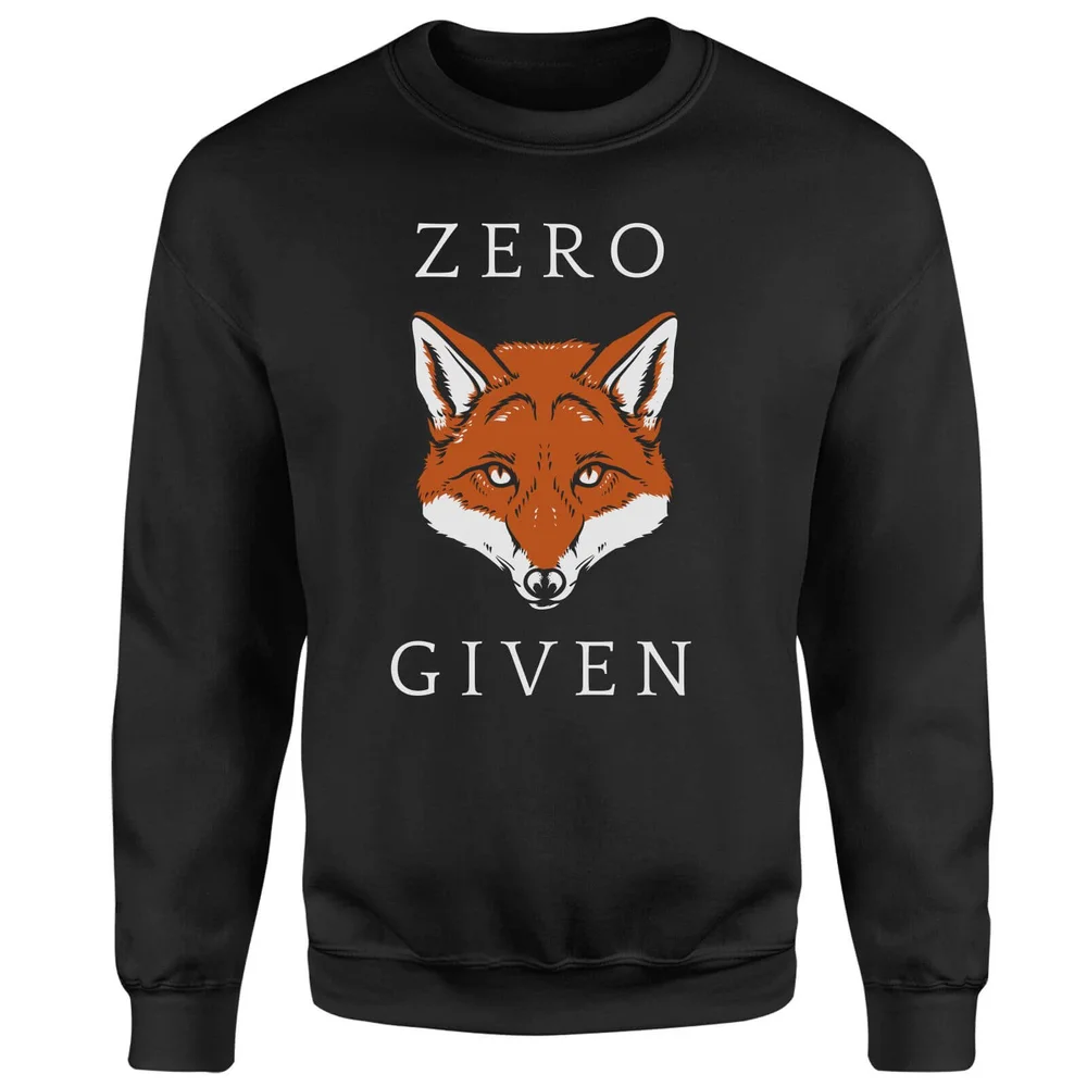 Zero Fox Given Sweatshirt - Black - S - Schwarz Bild 1