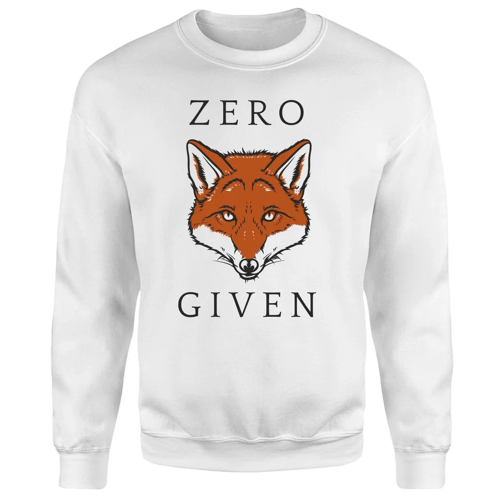 Zero Fox Given Sweatshirt - White - S - Weiß Bild 1