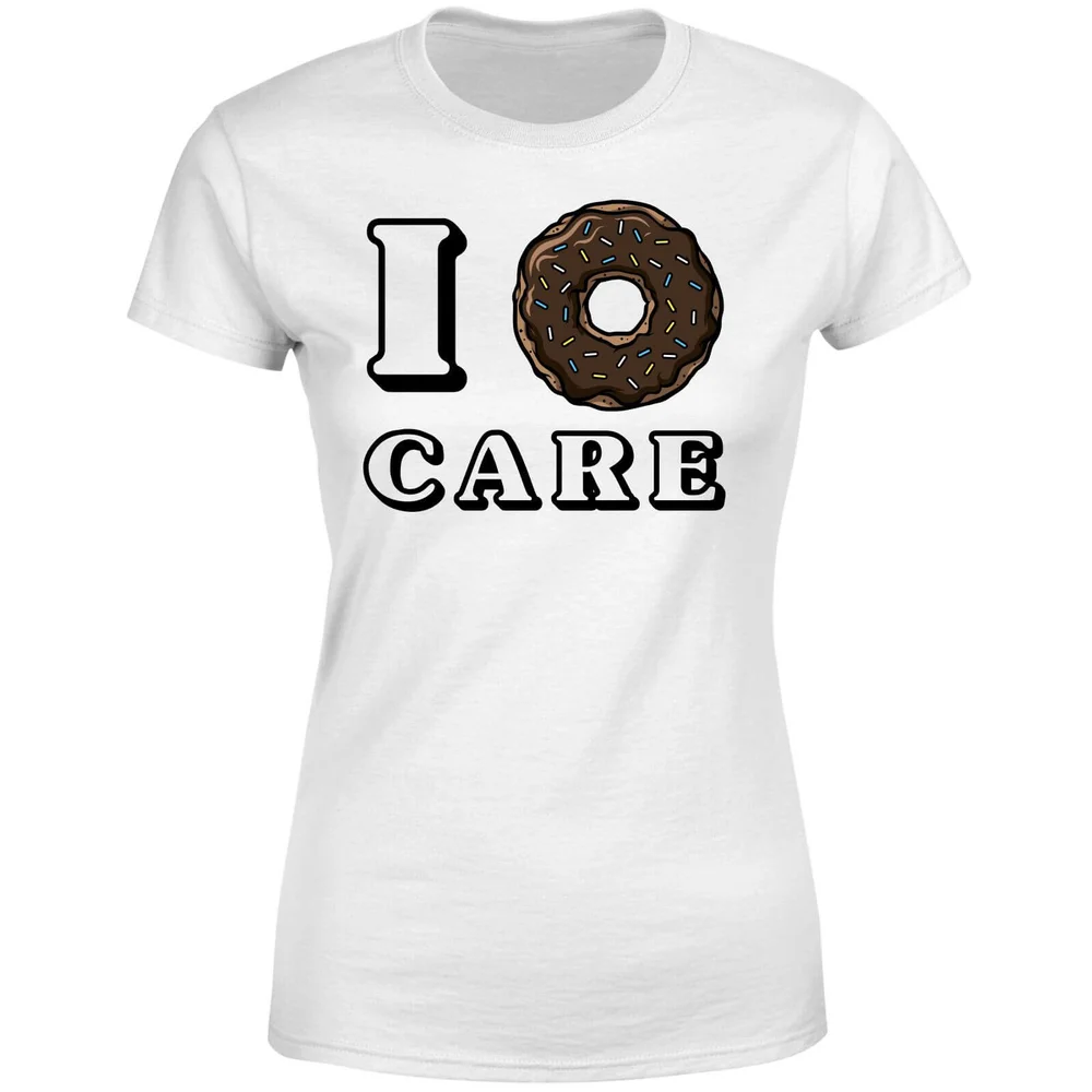 I Donut Care Women's T-Shirt - White - S - Weiß Bild 1