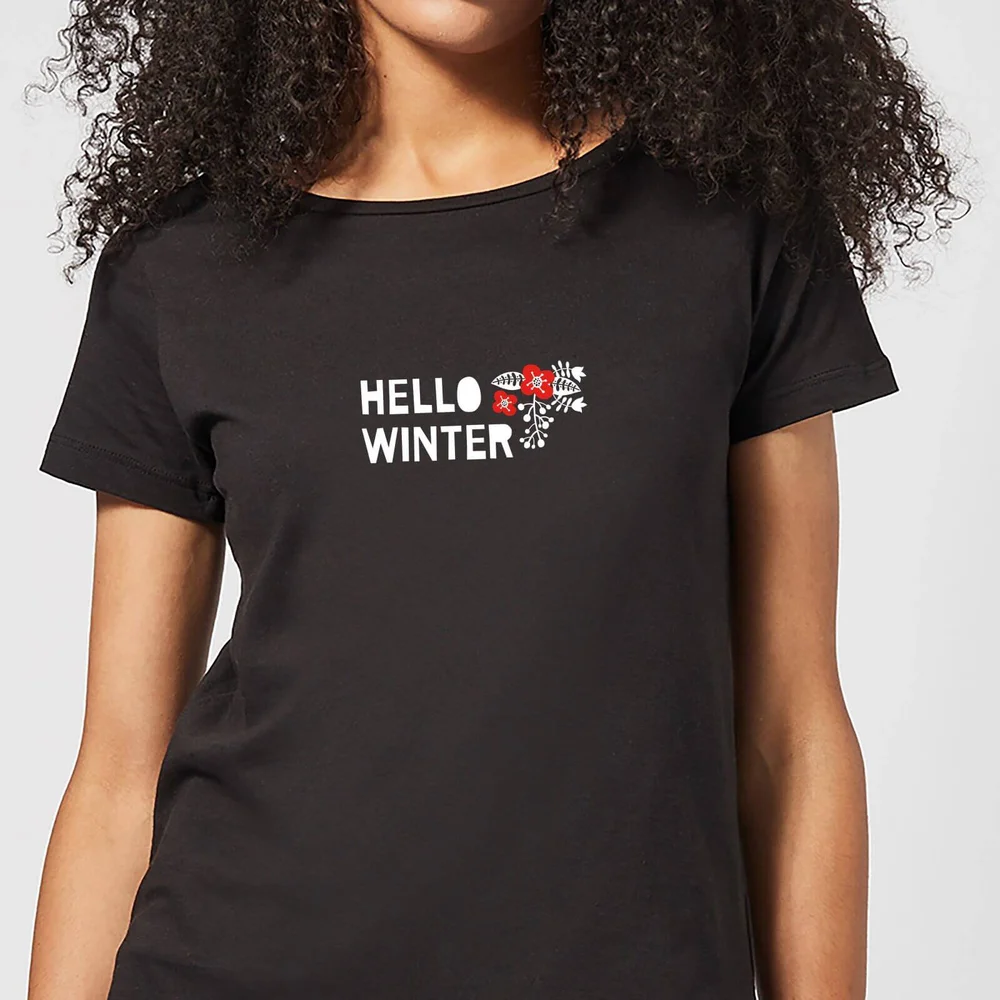 Hello Winter Women's T-Shirt - Black - 3XL Bild 1
