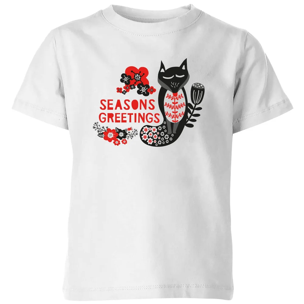 Season's Greetings Kids' T-Shirt - White - 3-4 Jahre - Weiß Bild 1