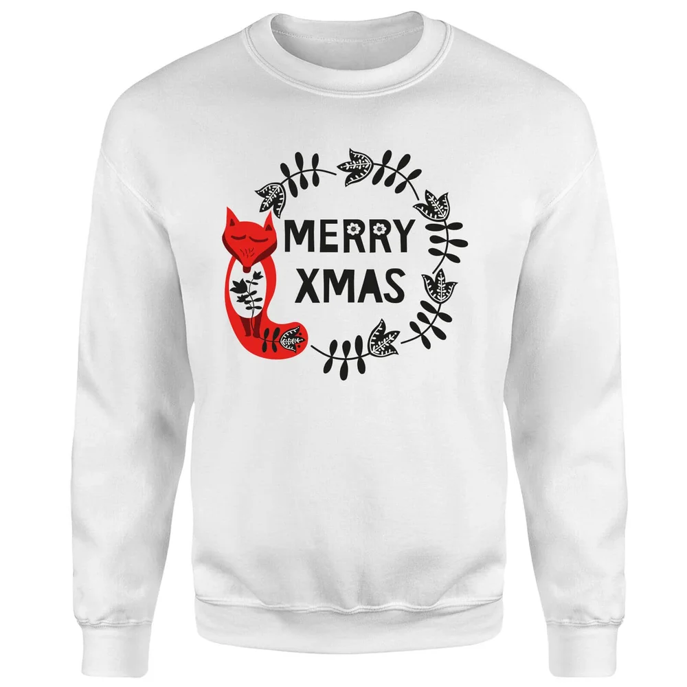 Merry Christmas Sweatshirt - Weiß - S - Weiß Bild 1