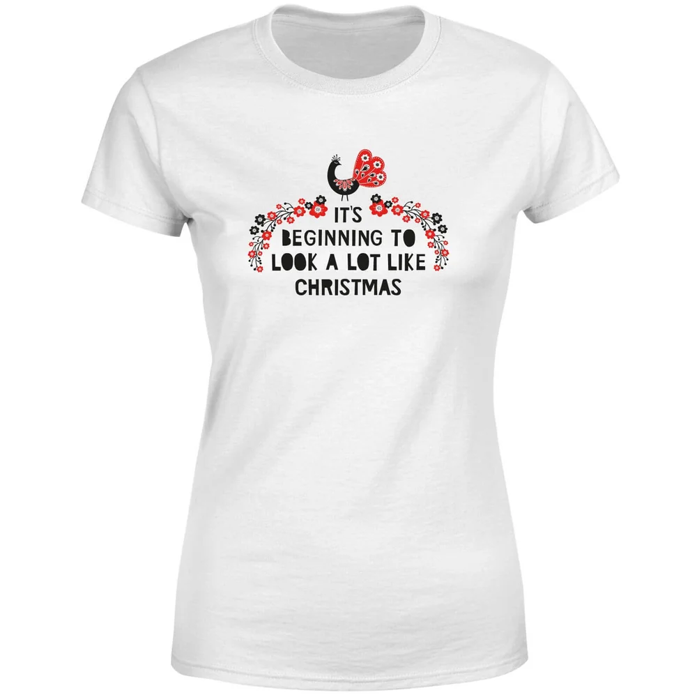 It's Beginning To Look A Lot Like Christmas Women's T-Shirt - White - S - Weiß Bild 1