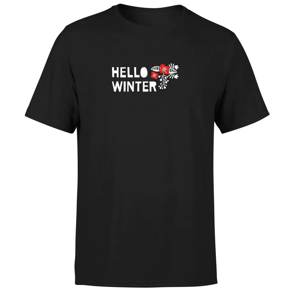 Hello Winter T-Shirt - Black - S - Schwarz Bild 1