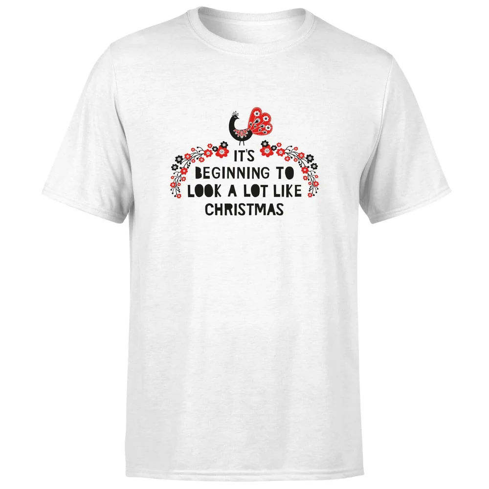 It's Beginning To Look A Lot Like Christmas T-Shirt - White - S - Weiß Bild 1