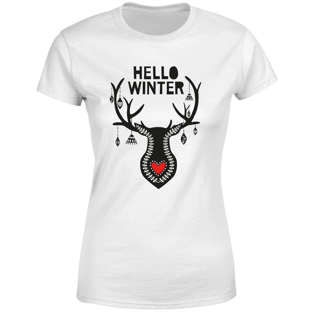 Hello Winter Women's T-Shirt - White - S - Weiß Bild 1