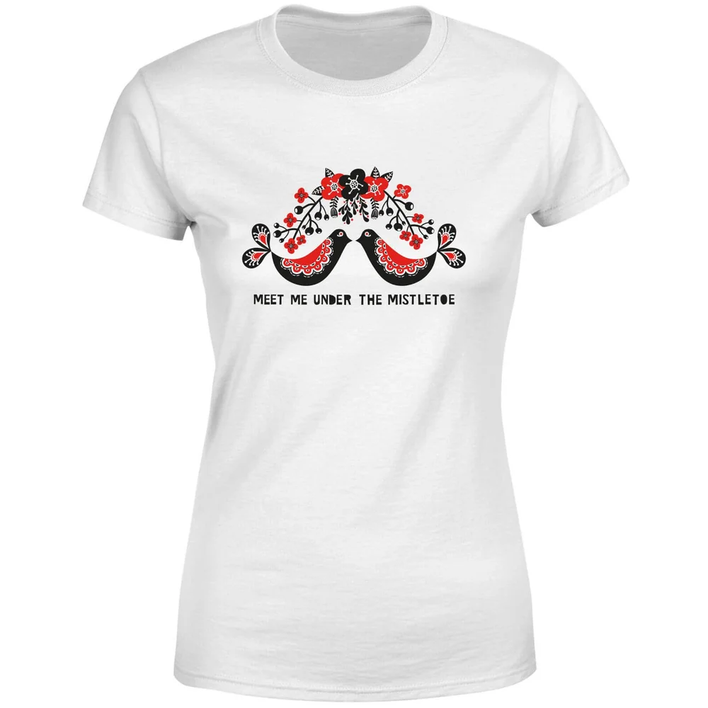 Meet Me Underneath The Mistletoe Women's T-Shirt - White - S - Weiß Bild 1