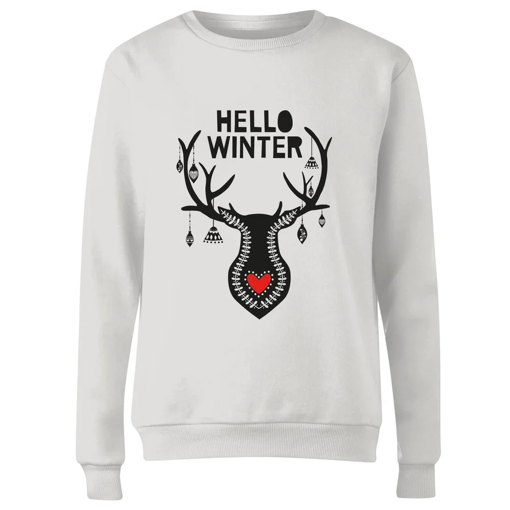 Hello Winter Women's Sweatshirt - White - S - Weiß Bild 1