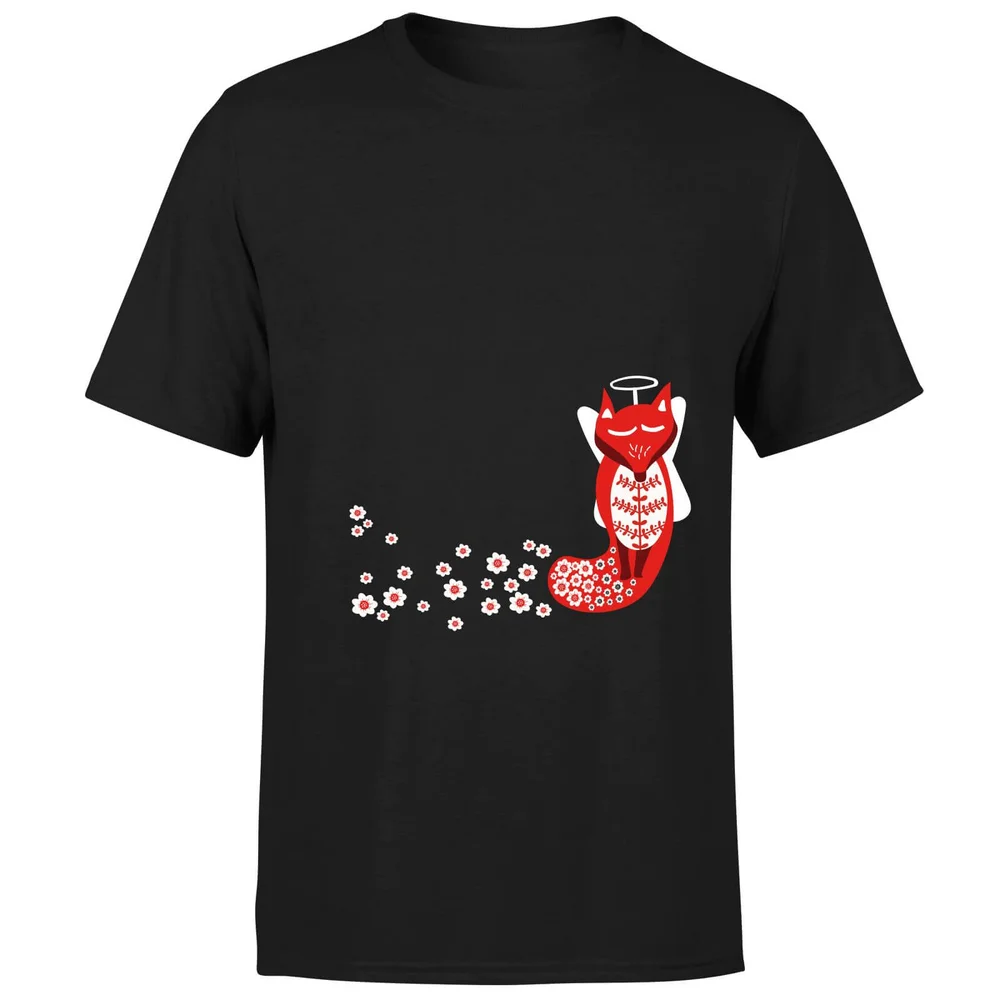 Flower Fox T-Shirt - Black - S - Schwarz Bild 1