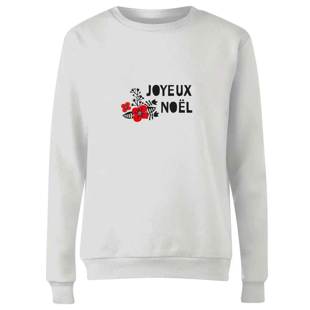 Joyeux Noel Women's Sweatshirt - White - S - Weiß Bild 1