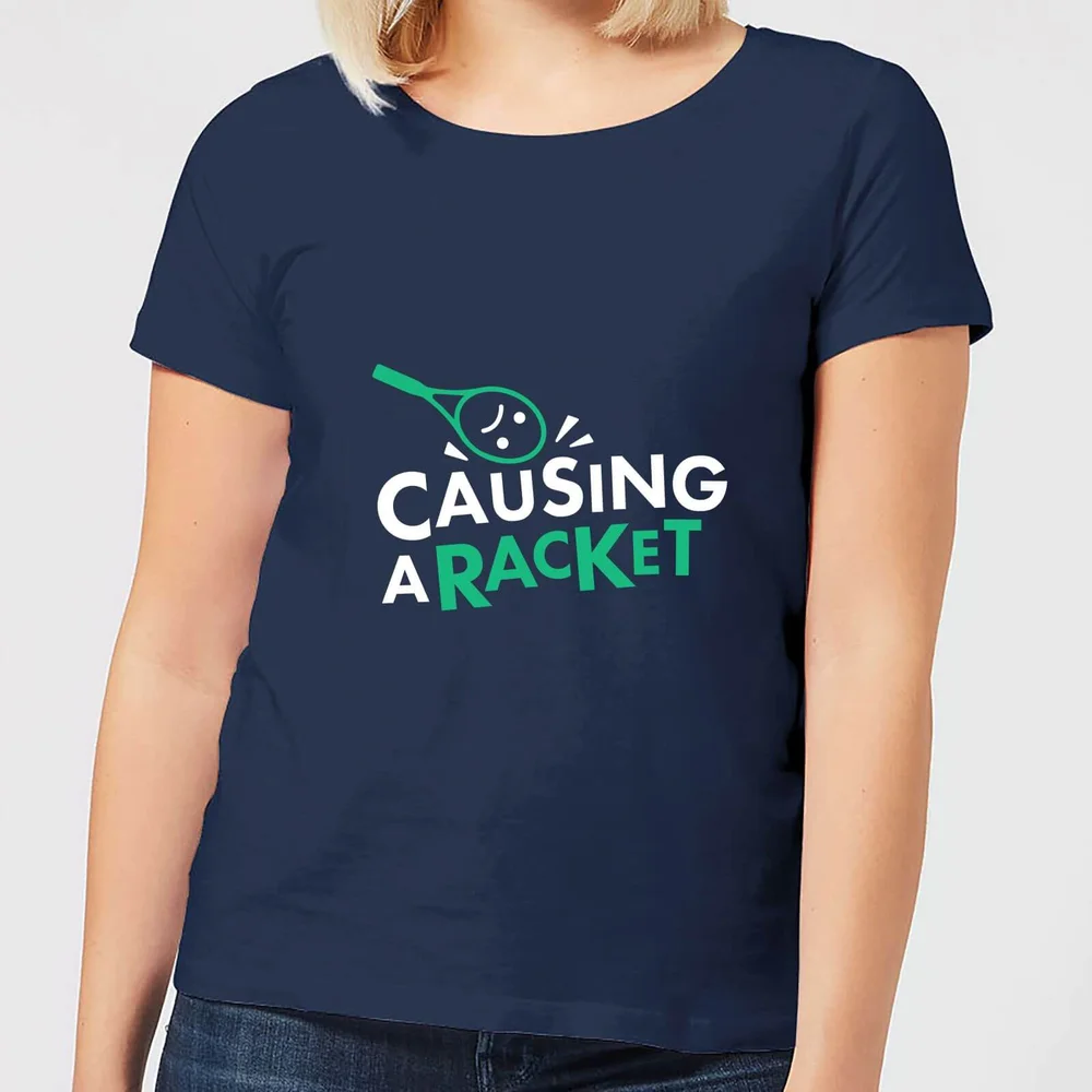Causing a Racket Women's T-Shirt - Navy - S - Marineblau Bild 1