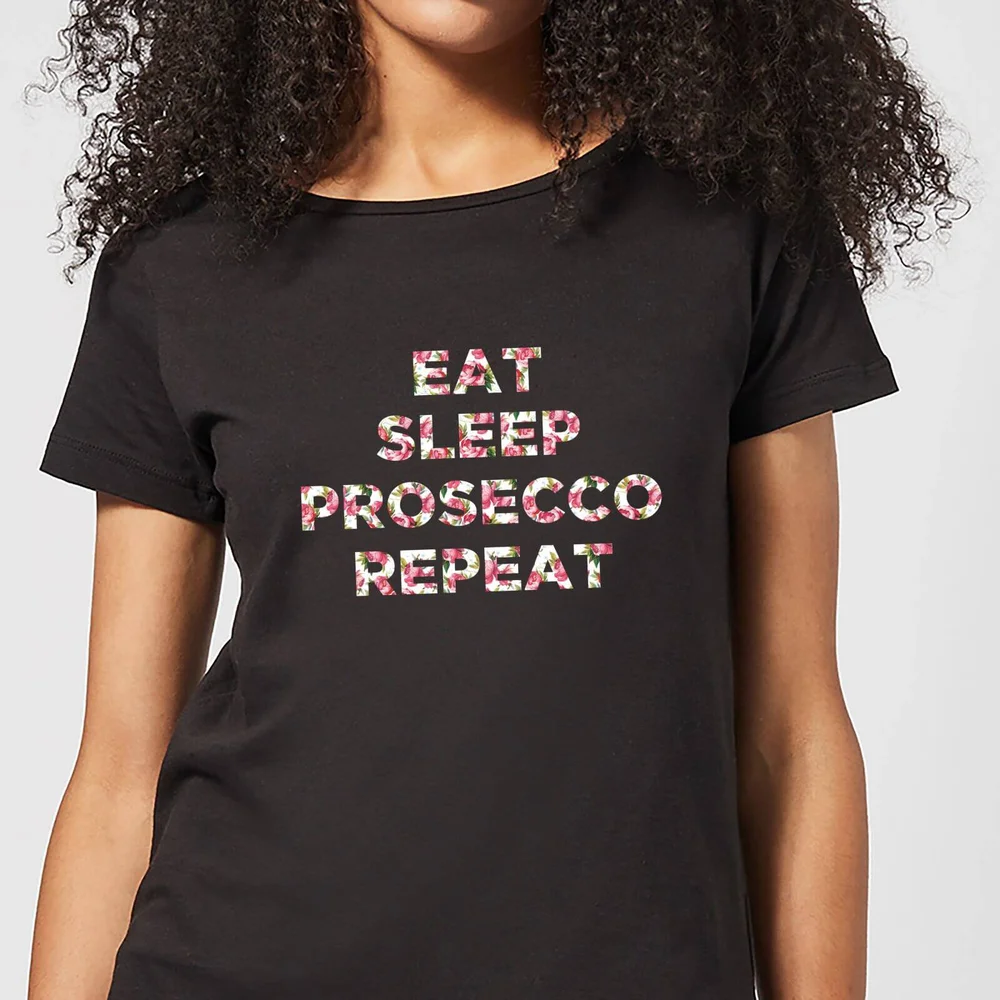 Eat Sleep Prosecco Repeat Women's T-Shirt - Black - 3XL Bild 1