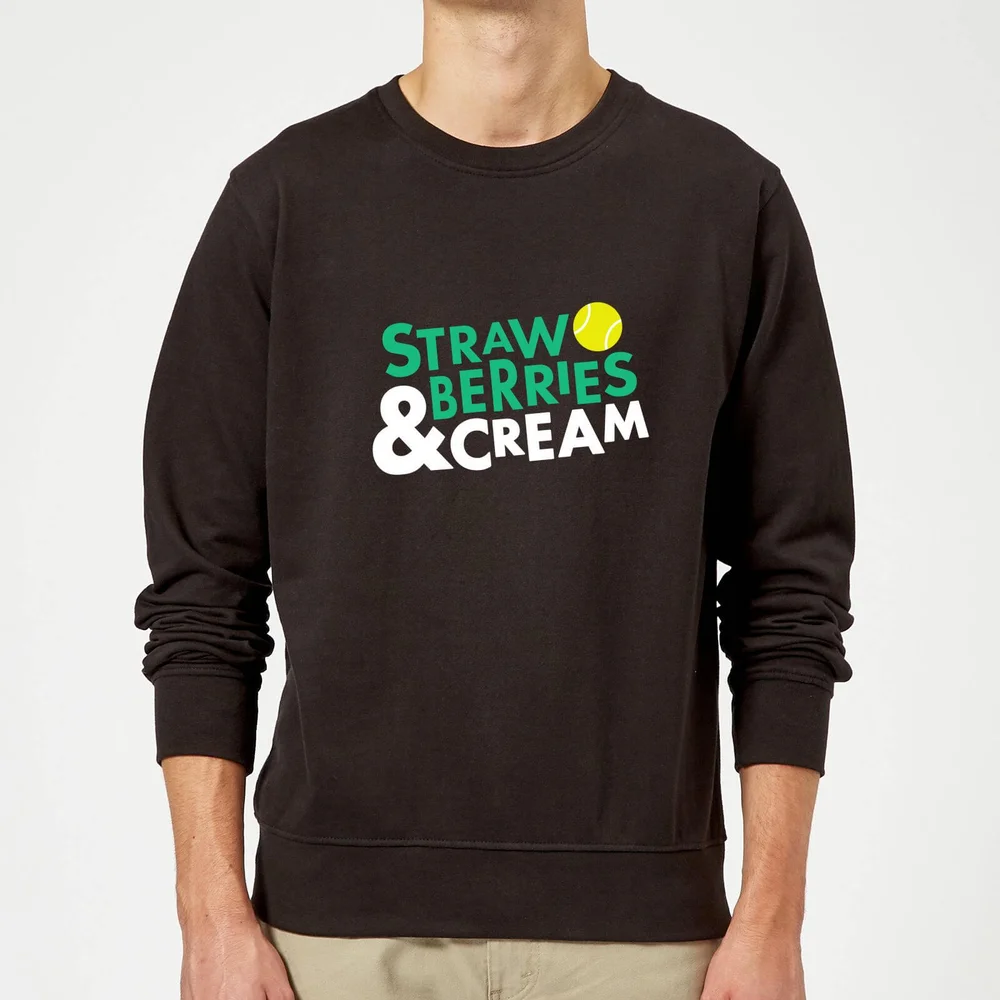 Strawberries and Cream Sweatshirt - Black - S - Schwarz Bild 1
