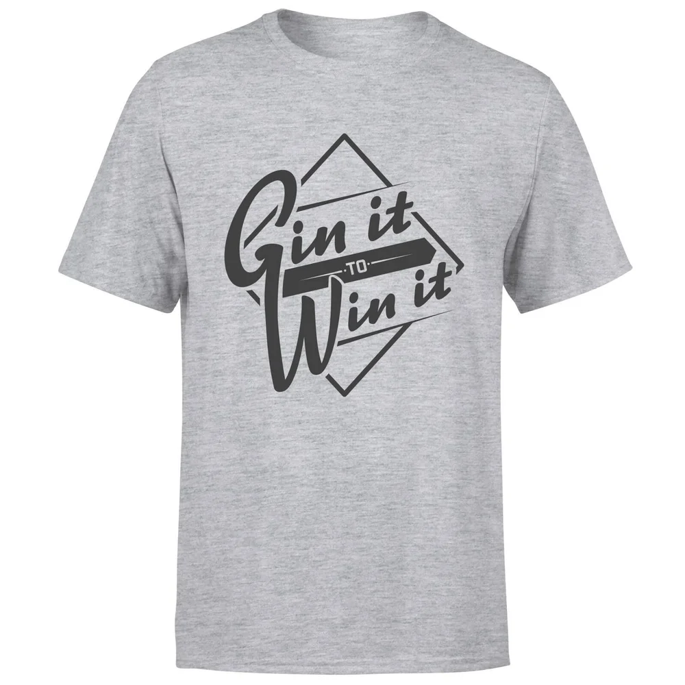Gin it to Win it T-Shirt - Grey - S - Grau Bild 1