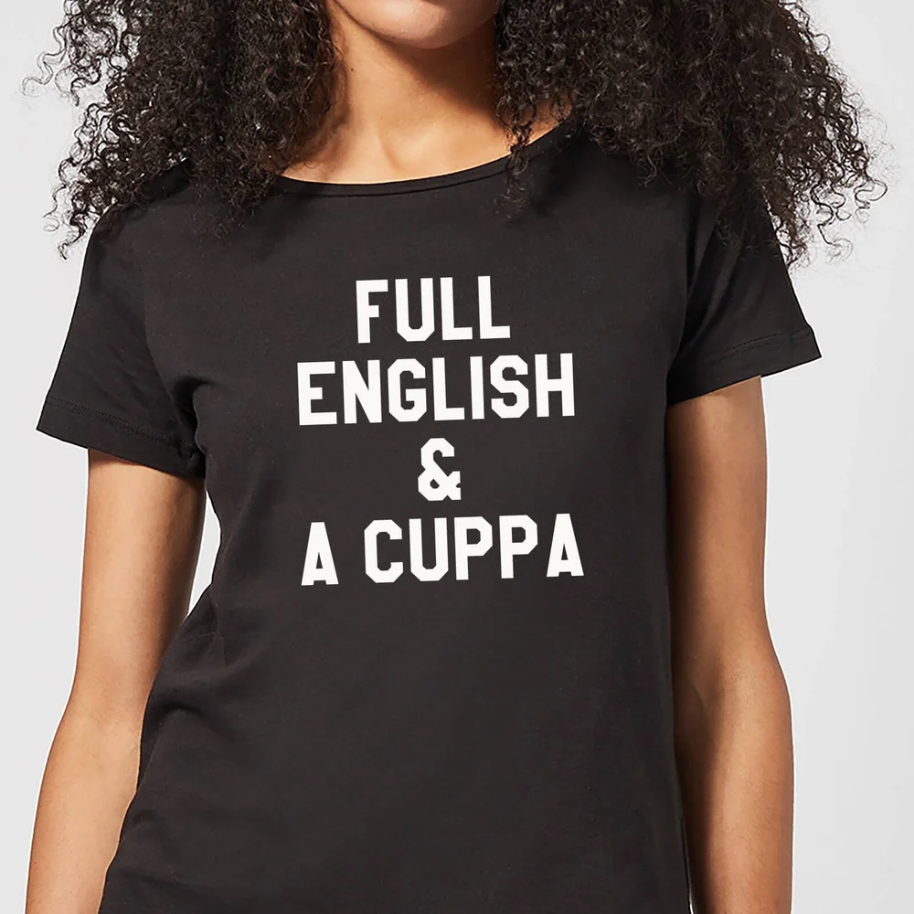 Full English and a Cuppa Women's T-Shirt - Black - 3XL Bild 1