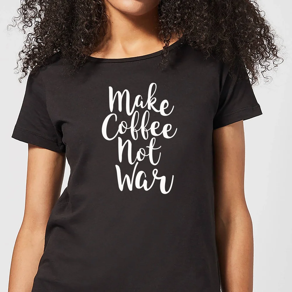Make Coffee Not War Women's T-Shirt - Black - 3XL Bild 1
