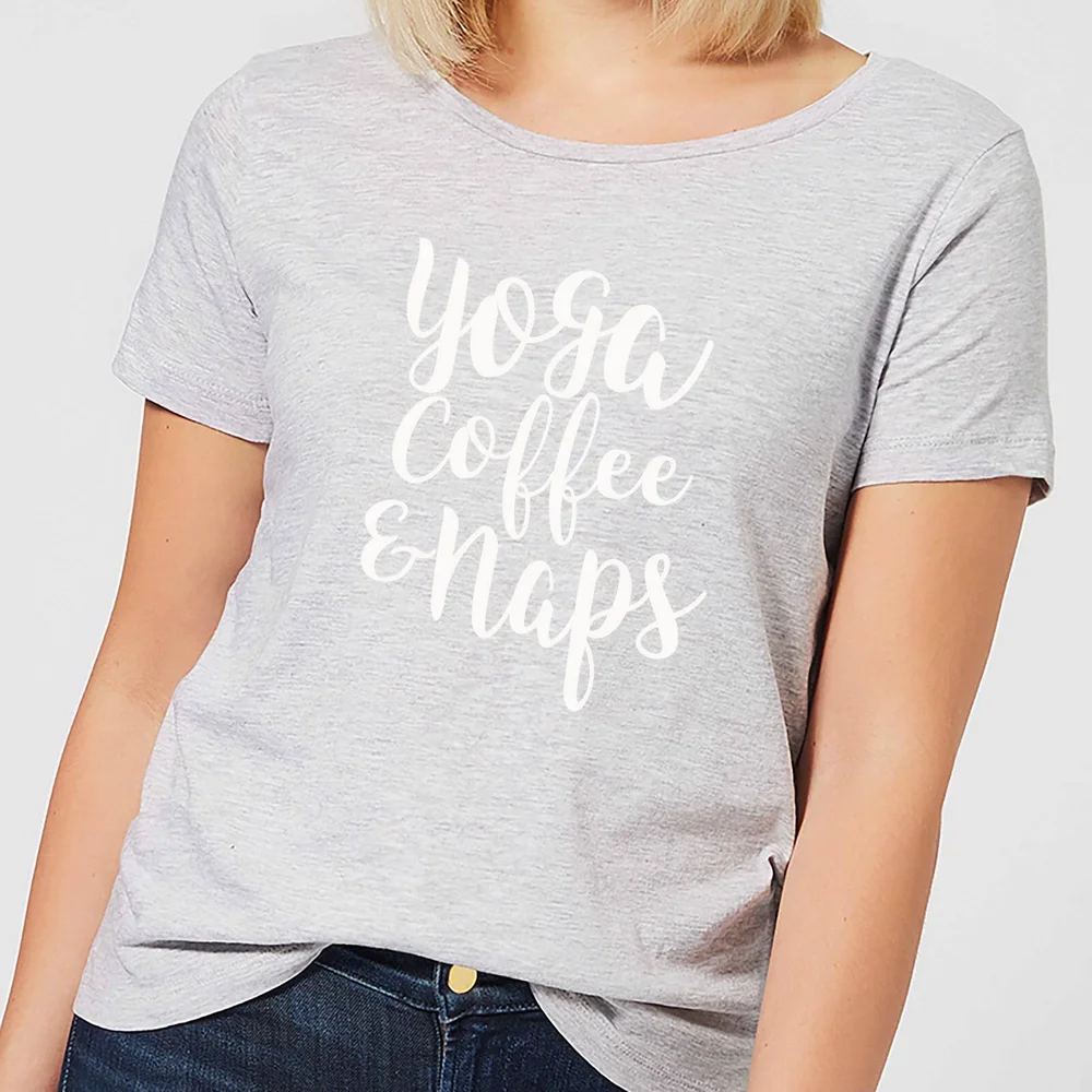 Yoga Coffee and Naps Women's T-Shirt - Grey - S - Grau Bild 1