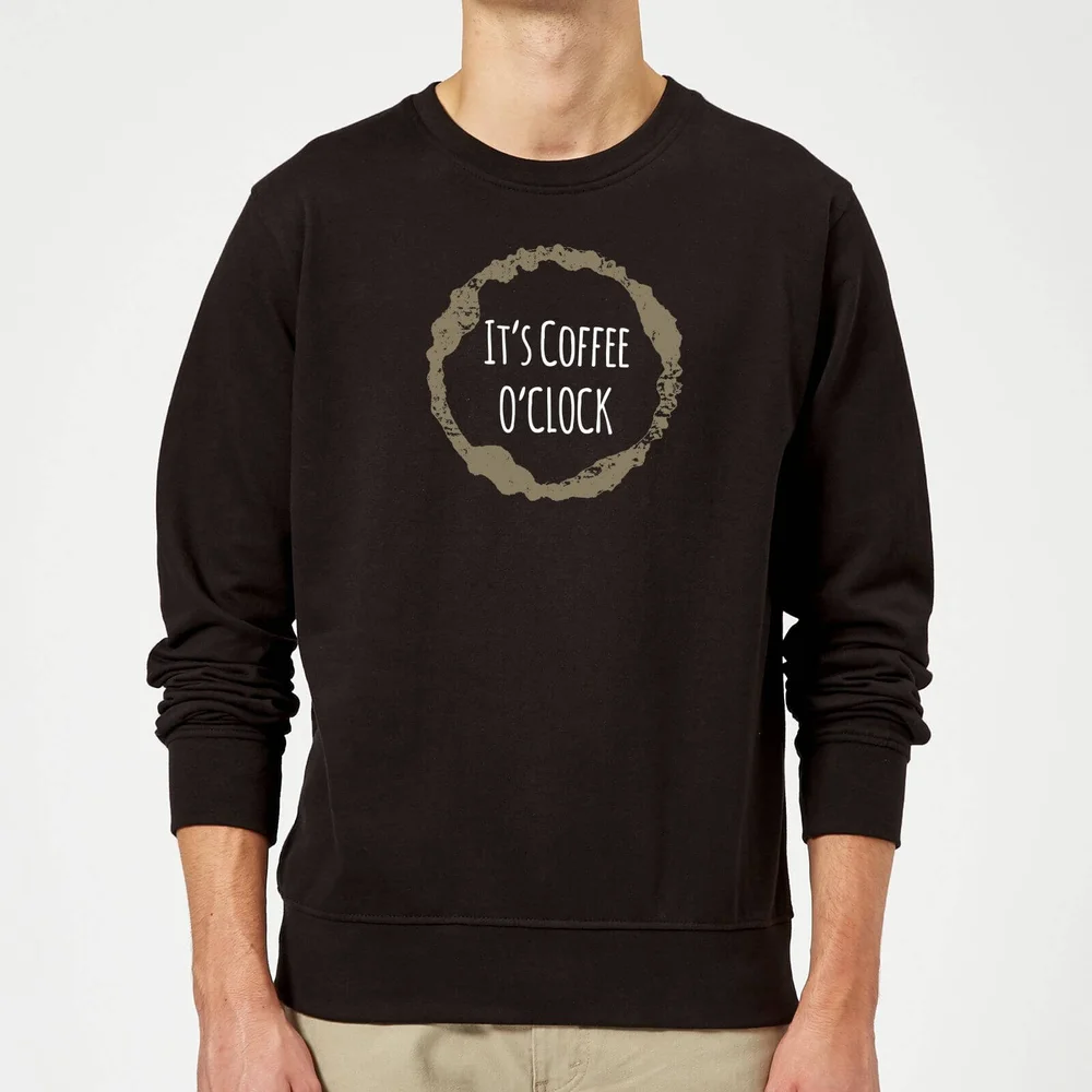It's Coffee O'Clock Sweatshirt - Black - S - Schwarz Bild 1