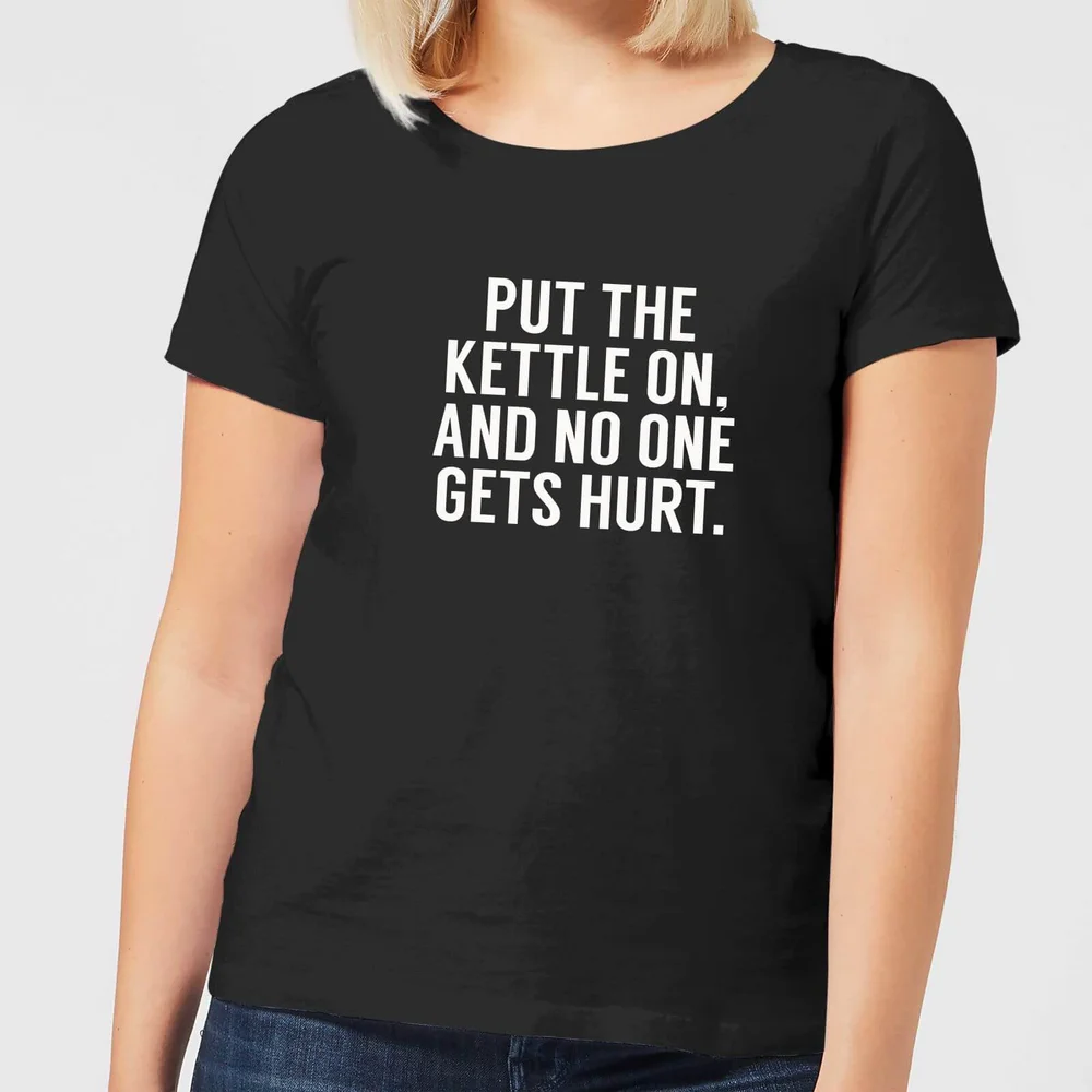 Put the Kettle on and No One Gets Hurt Women's T-Shirt - Black - 3XL Bild 1