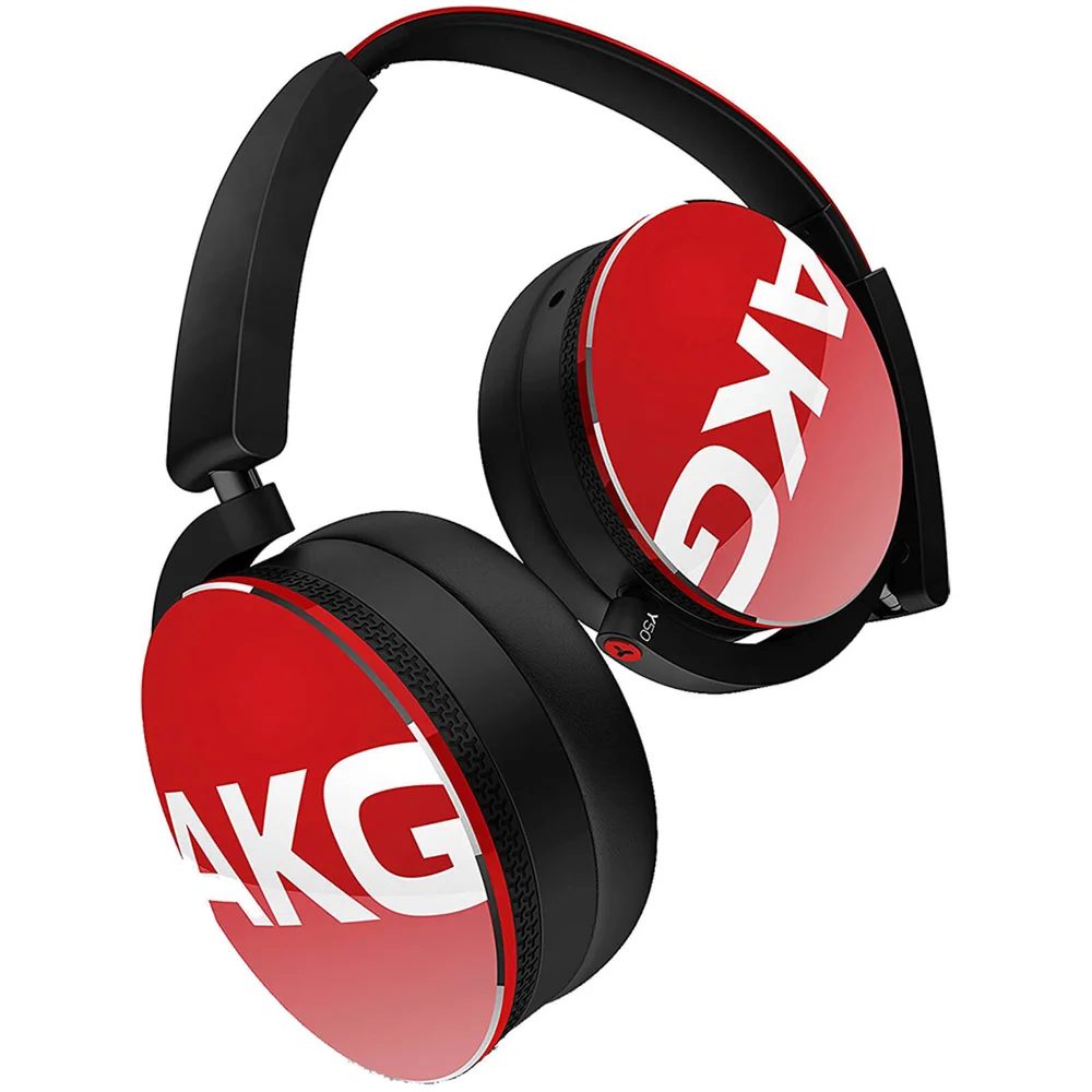AKG Y50 Portable Foldable On Ear Headphones - Red Bild 1