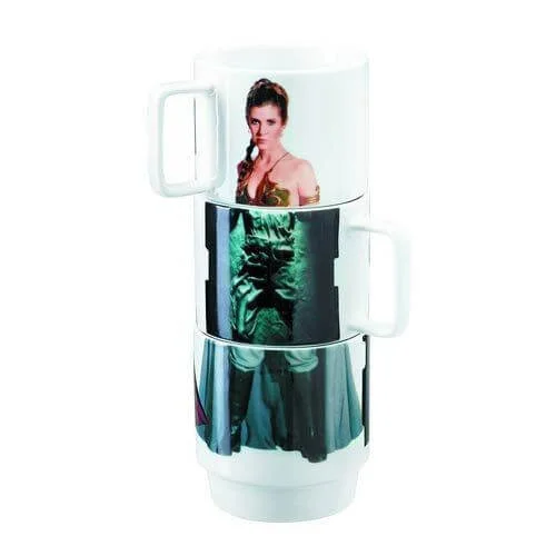 Star Wars Stacking Mugs Leia, Han, Lando Bild 1
