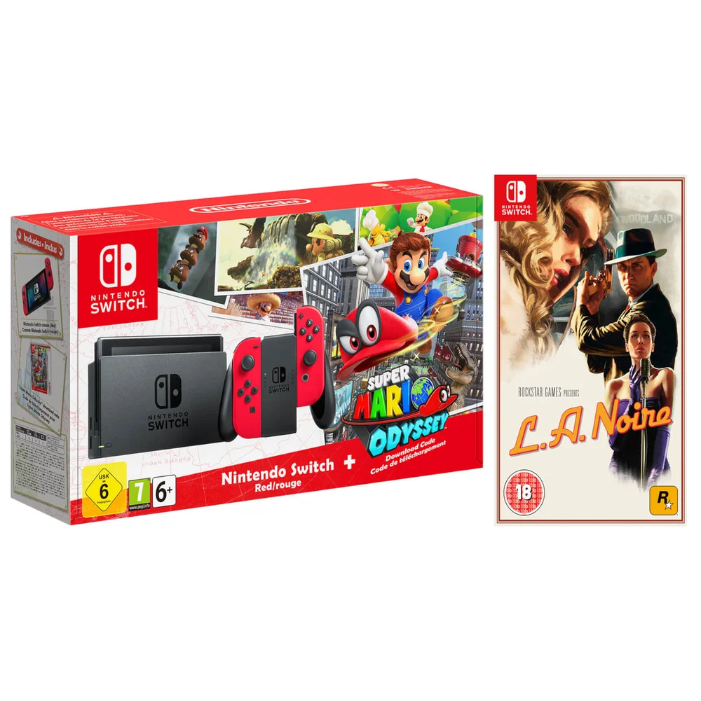 Nintendo Switch Super Mario Odyssey Limited Edition Bundle & LA Noire Remastered Bild 1