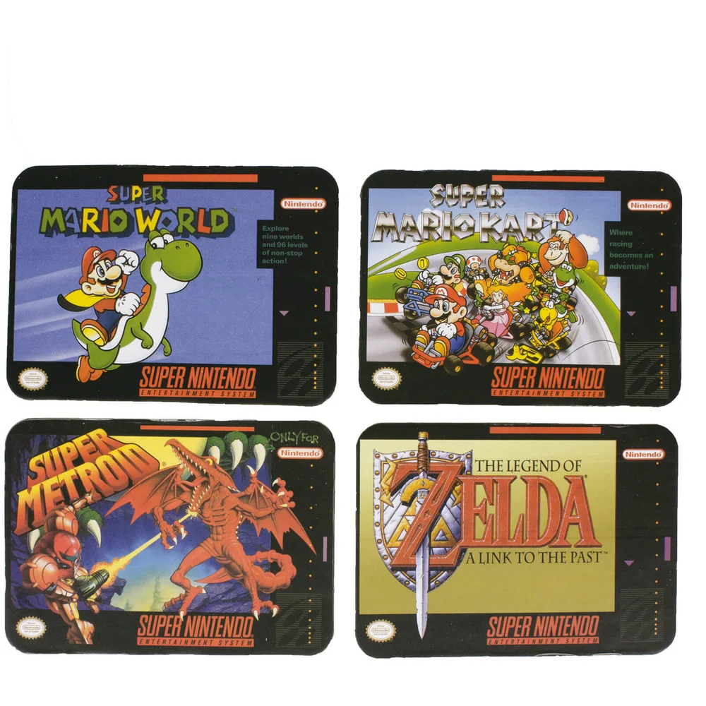 Super Nintendo Entertainment System Coasters (Set of 4) Bild 1