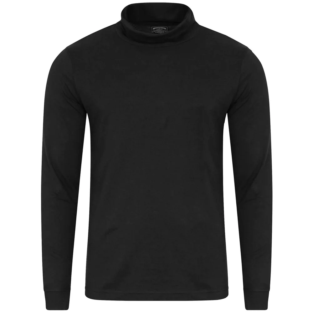 Kensington Eastside Men's Denbigh Roll Neck Long Sleeve Top - Black - M - Schwarz Bild 1
