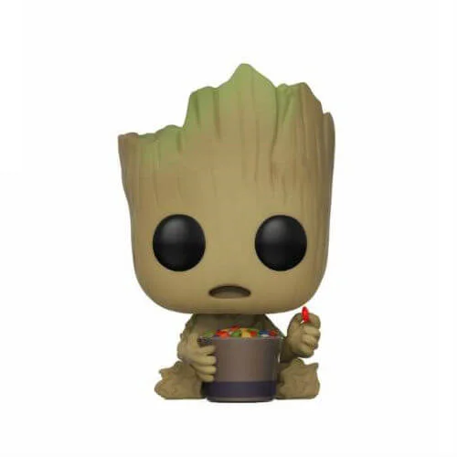 Guardians of the Galaxy 2 Groot with Cundy Bowl EXC Pop! Vinyl Bobble Head Figur Bild 1