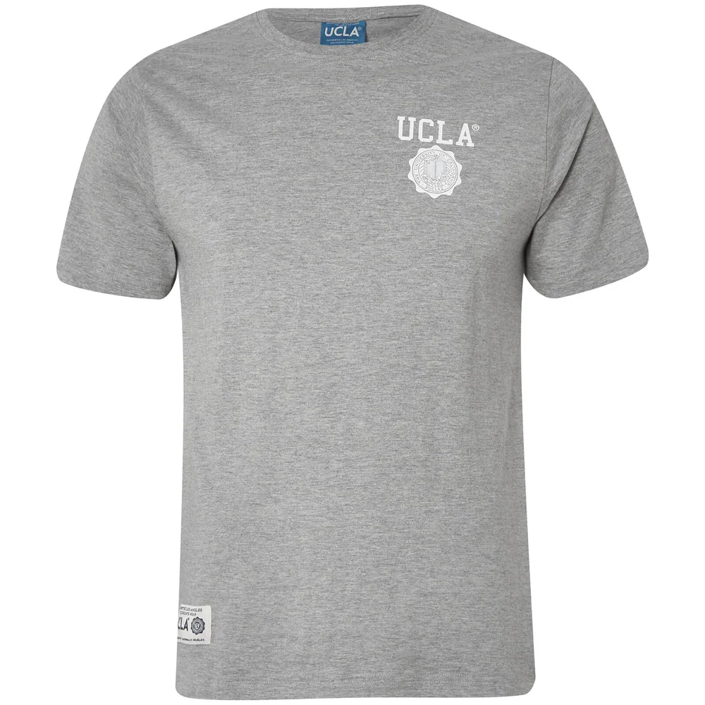 UCLA Men's Yuma Chest Logo T-Shirt - Light Grey Marl - S - Grau Bild 1