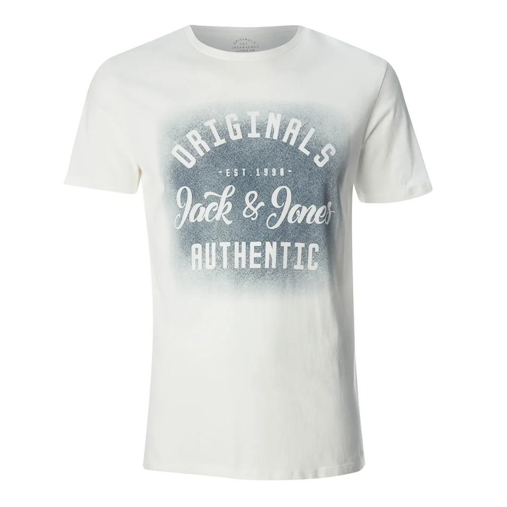 Jack & Jones Men's Originals Reji T-Shirt - Cloud Dancer - S - Weiß Bild 1