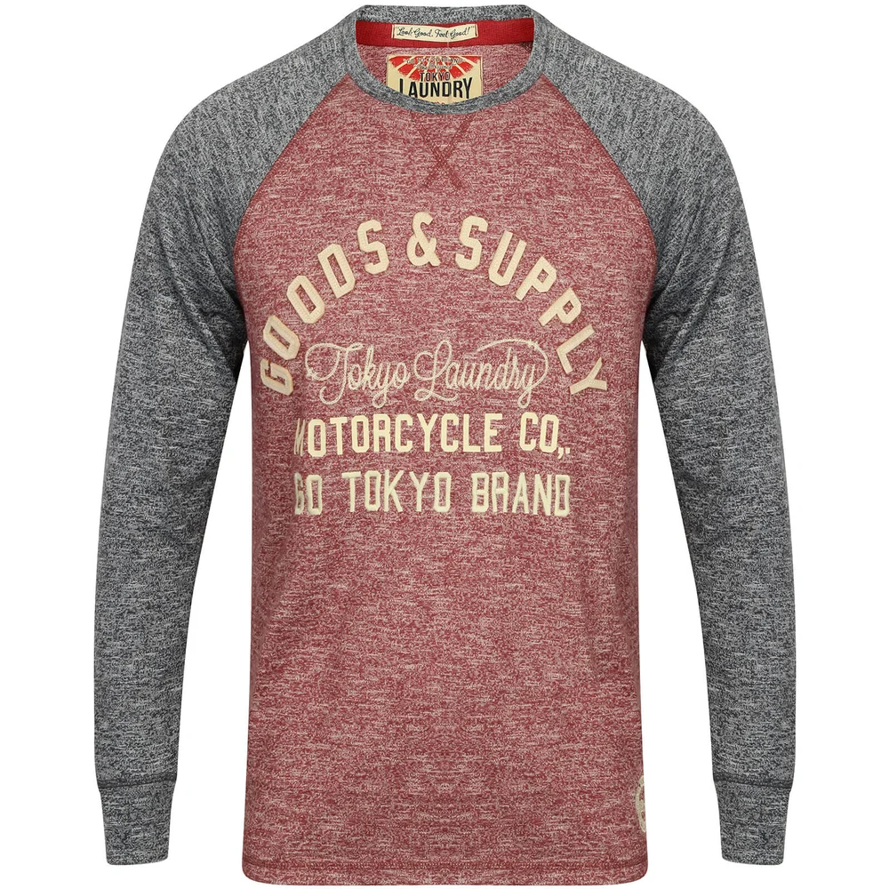 Tokyo Laundry Men's Redwing Long Sleeve Top - Oxblood - S - Bordeauxrot Bild 1