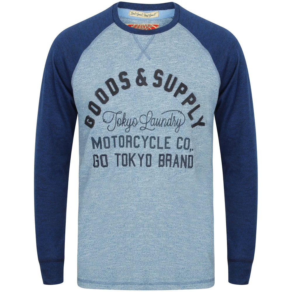 Tokyo Laundry Men's Redwing Cove Long Sleeve Top - Federal Blue - S - Blau Bild 1