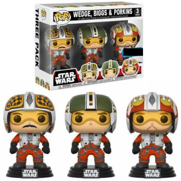 Star Wars Pilots Wedge, Biggs & Porkins EXC Pop! Vinyl Figure 3-Pack Bild 1