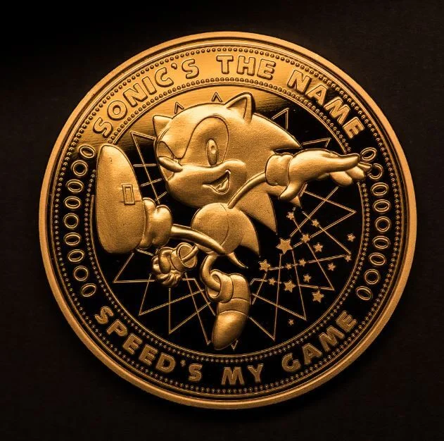 Sonic the Hedgehog Exklusive Münze #1 - Gold Variante - Zavvi Exclusive (Limitiert auf 1000 Stück) Bild 1